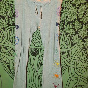 Blue Sky Chakra Yoga Pants w Drawstring